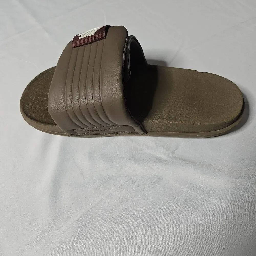 Nike Offcourt Adjust Slides DQ9624-005 Ironstone Men's Sandals Size 8 Brown